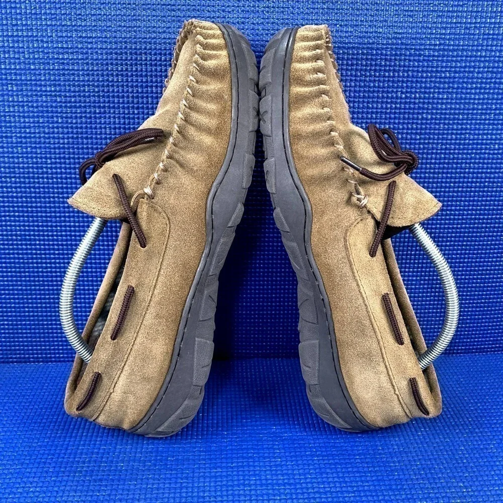 TAMARAC NEVADA Men`s Size 12M Tan Brown Comfort Slippers Shoes 722206